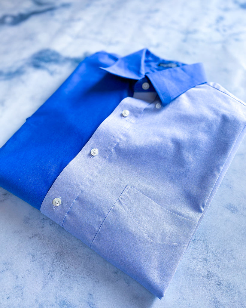 Camisa Miti-Miti L azul y celeste- Custom Editions